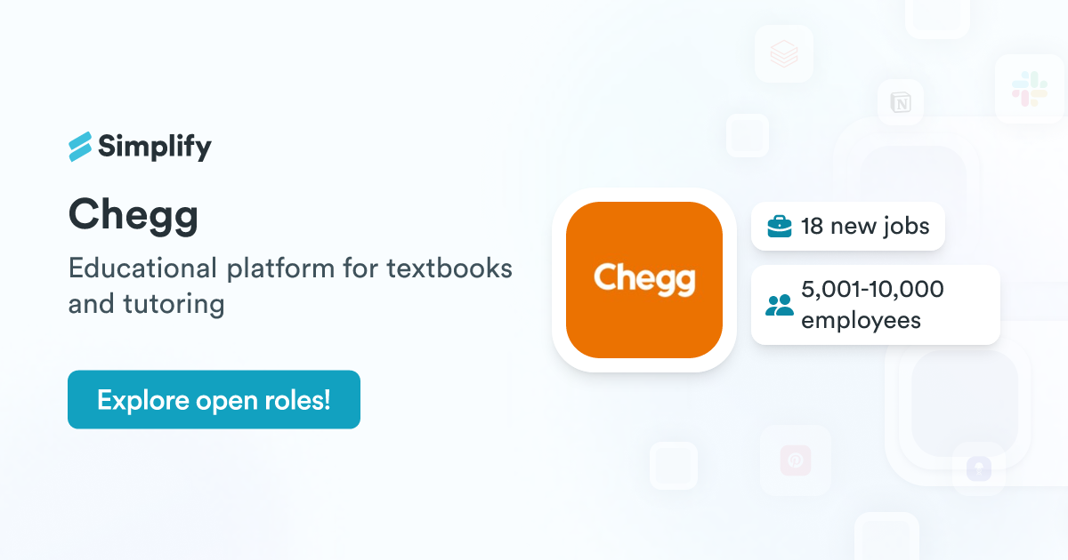 Jobs And Employment At Chegg Simplify Jobs jobs-and-employment-at-chegg-simplify-jobs